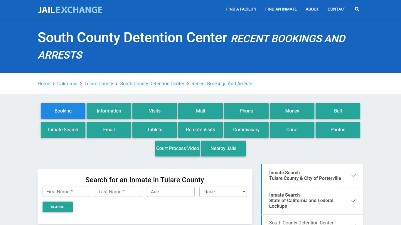 South County Detention Center Recent Bookings And Arrests - Jail Exchange